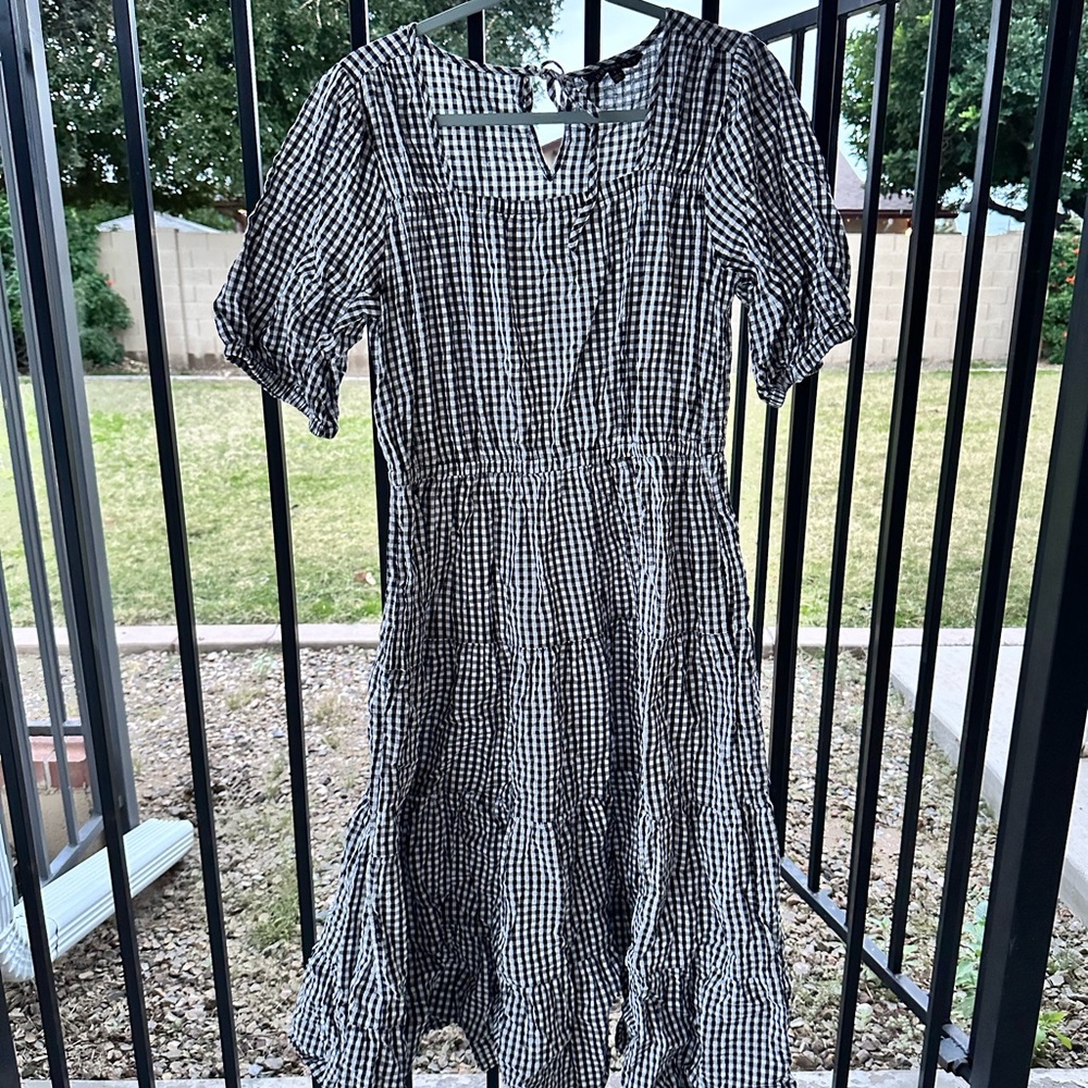 Gingham Checkered Dress